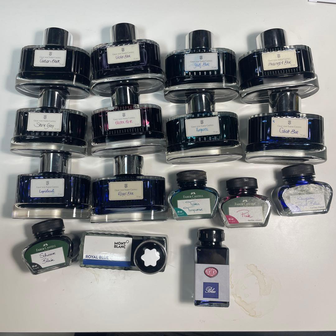 万年筆 インク 91本 セット売り ペリカン モンブラン 他 新品 貴重品あり