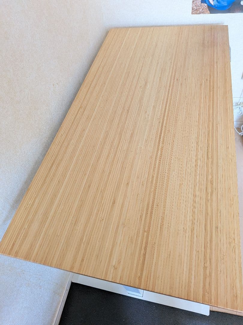 Flexispot e7 昇降式デスク 幅120cm 竹天板 ケーブルトレー付き