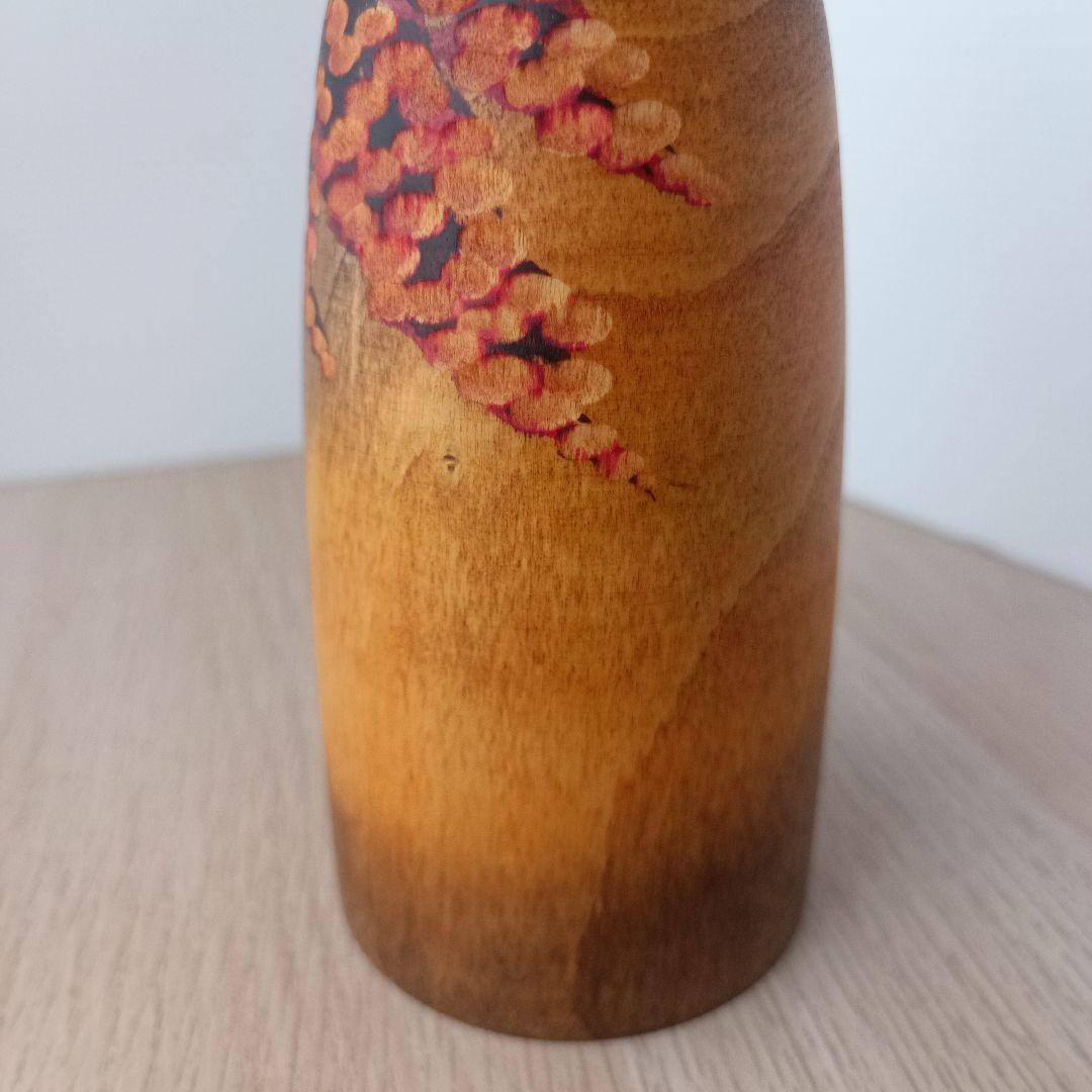 ①渡辺正雄 彩秋 約24cm 創作こけし 伝統工芸 内閣総理大臣賞受賞作家