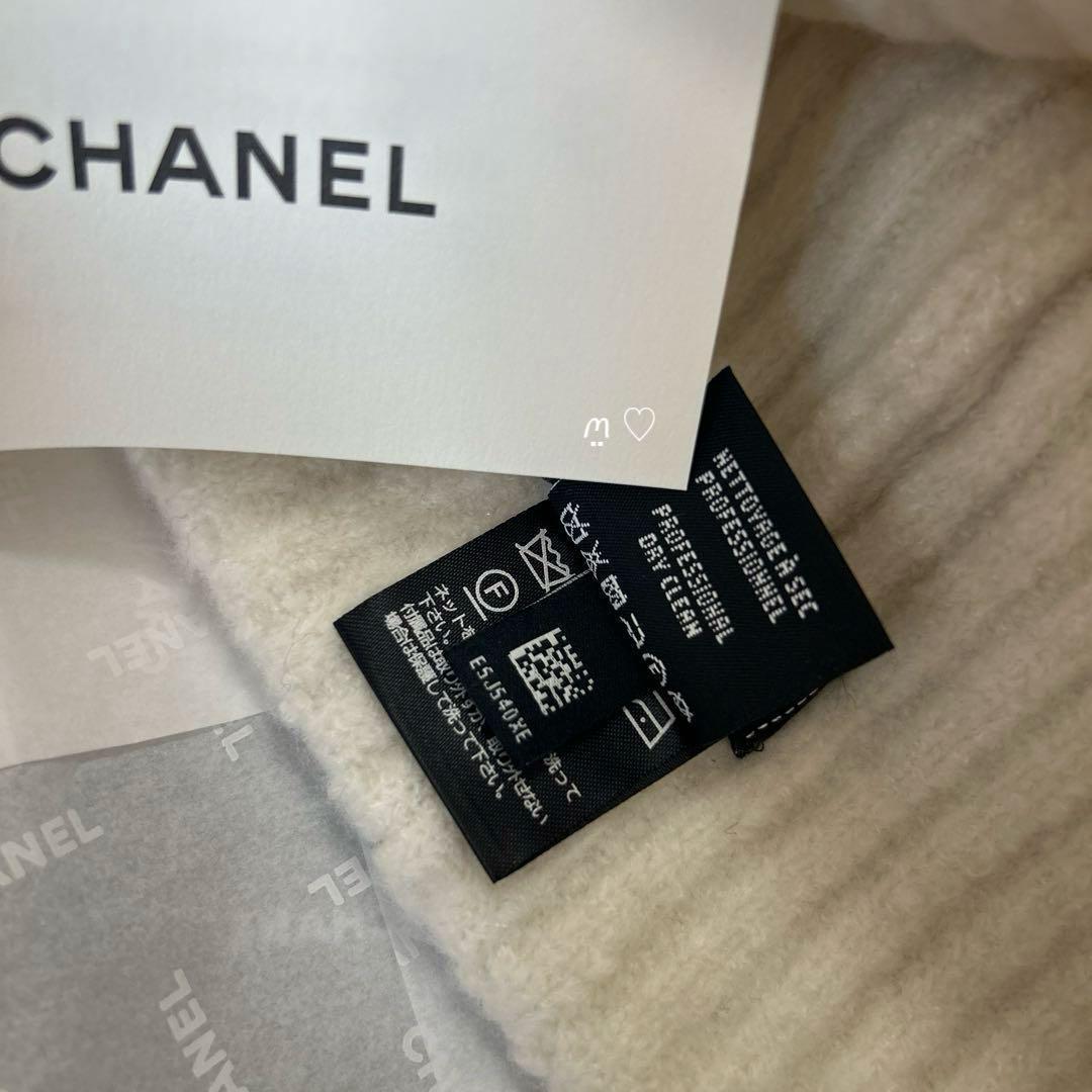 CHANEL　シャネル　カシミヤシルク　ココマークニットキャップ　ビニー帽子