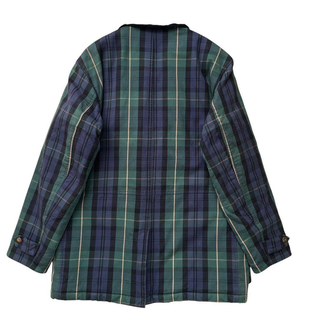 ポロバイラルフローレン　チェック柄　オイルジャケット　ハンティングジャケット　S