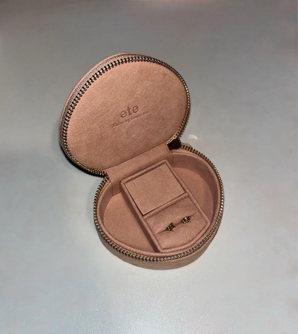 ete K18YG リボン ピアス（両耳）