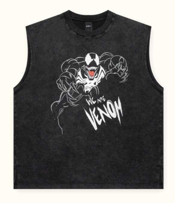 トップス Lyft VENOM Graphic Vintage Loose Tanktop
