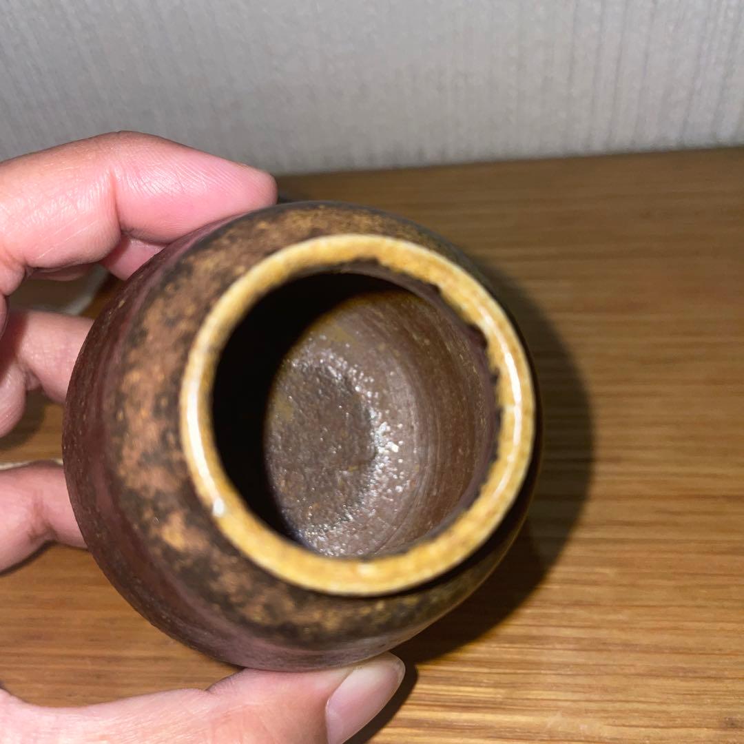 茶入☆備前焼☆藤原楽山☆岡山県無形文化財☆茶道具☆希少