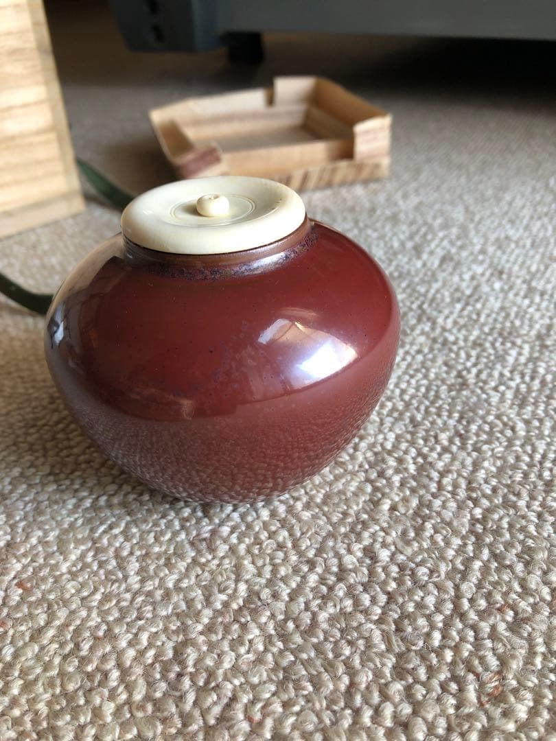 時代　茶入　仕覆　木箱入