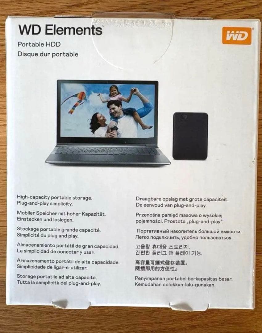 エ*ラ様 未開封　WD HDD ポータブルハードディスク ブラック 2TB