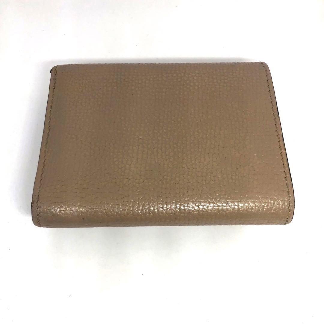 LOEWE アナグラム トライフォールド 三つ折り財布 ベージュ