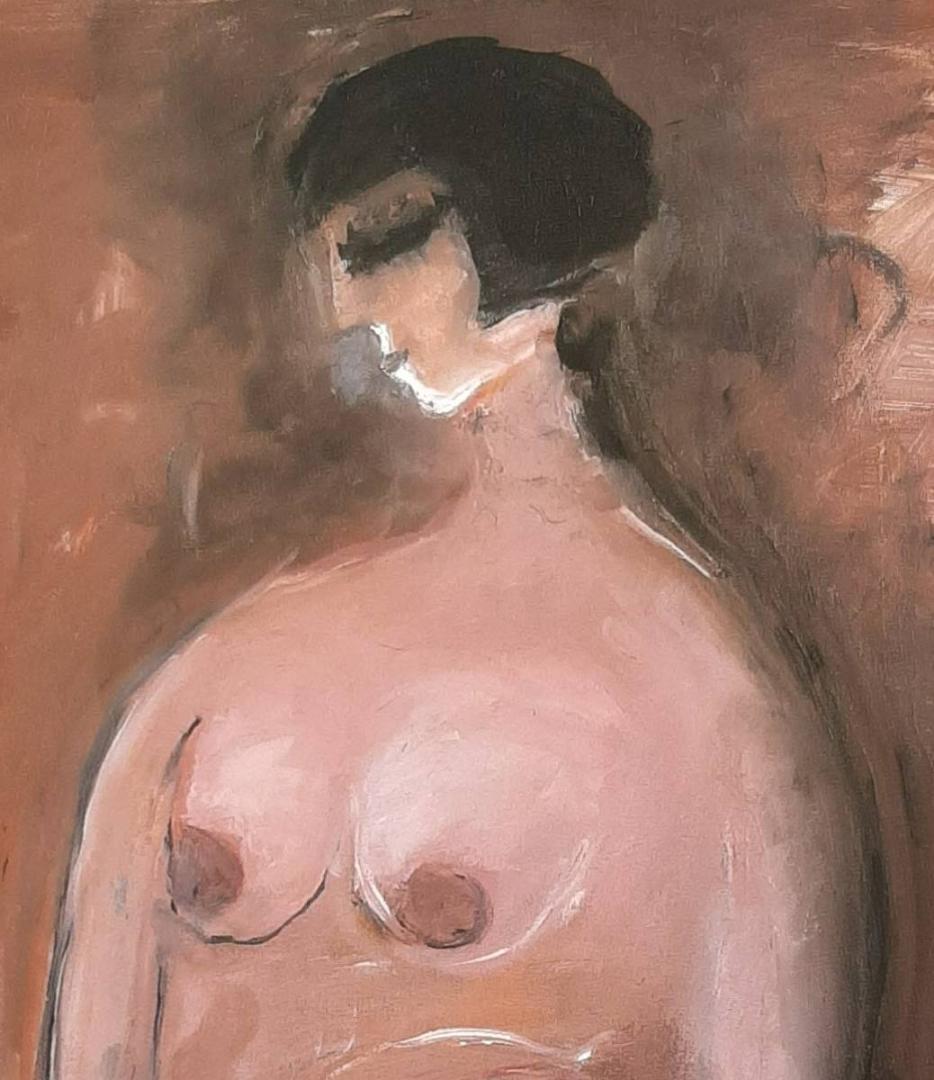 織田廣喜、「裸婦」、希少画集の額装画、四季、風景、人気作品