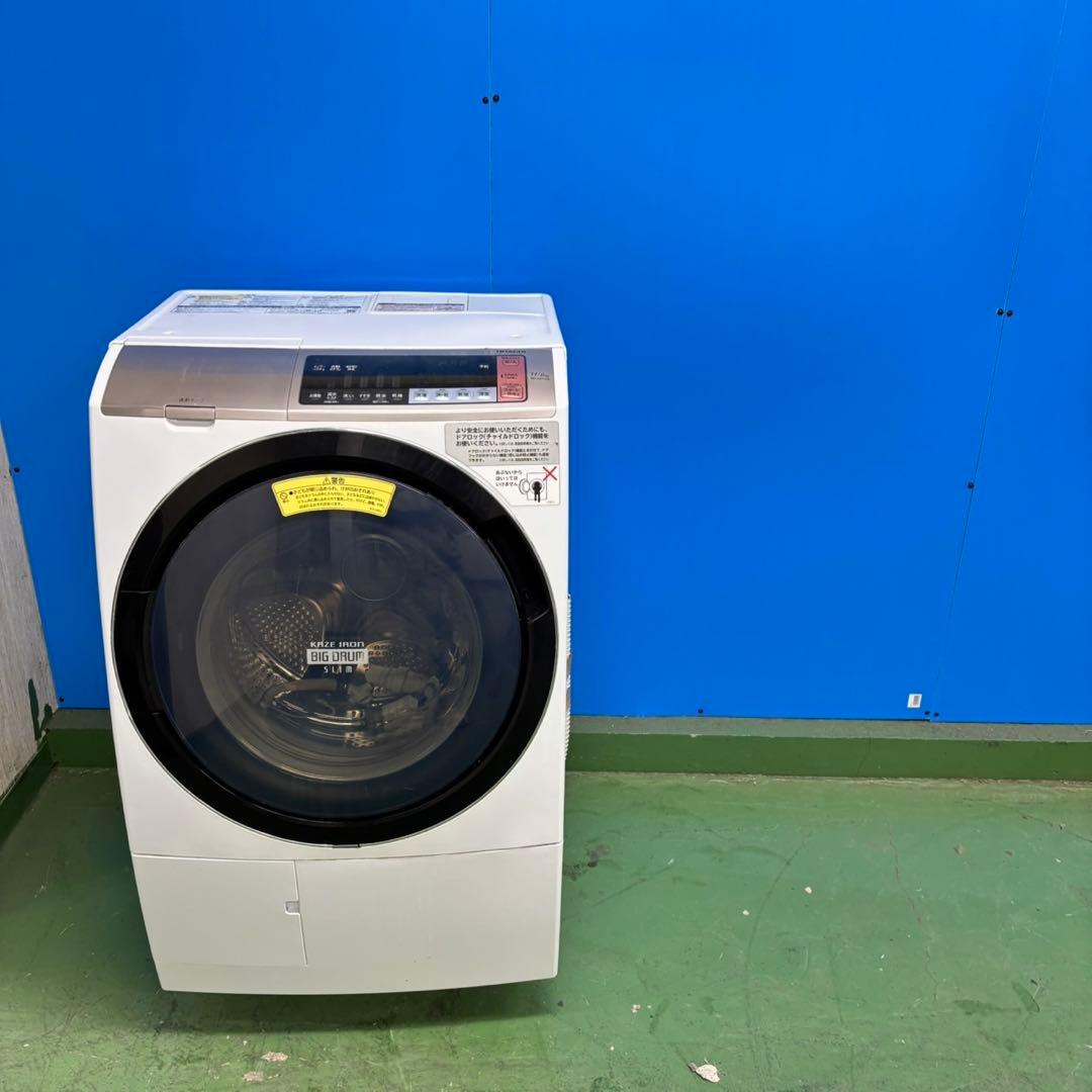 545 洗濯機　ドラム式　大容量11キロ　乾燥6キロ　左開き　半年保証付　美品