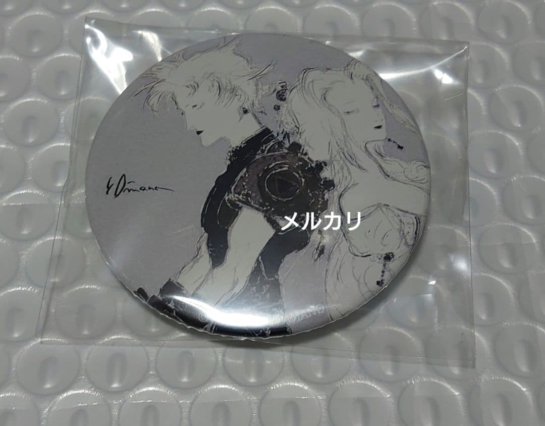 FF7 ファイナルファンタジー クラウド エアリス 天野喜孝 缶バッジ