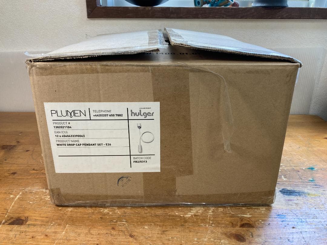 PLUMEN ドロップ キャップ ペンダント ホワイト 12個セット