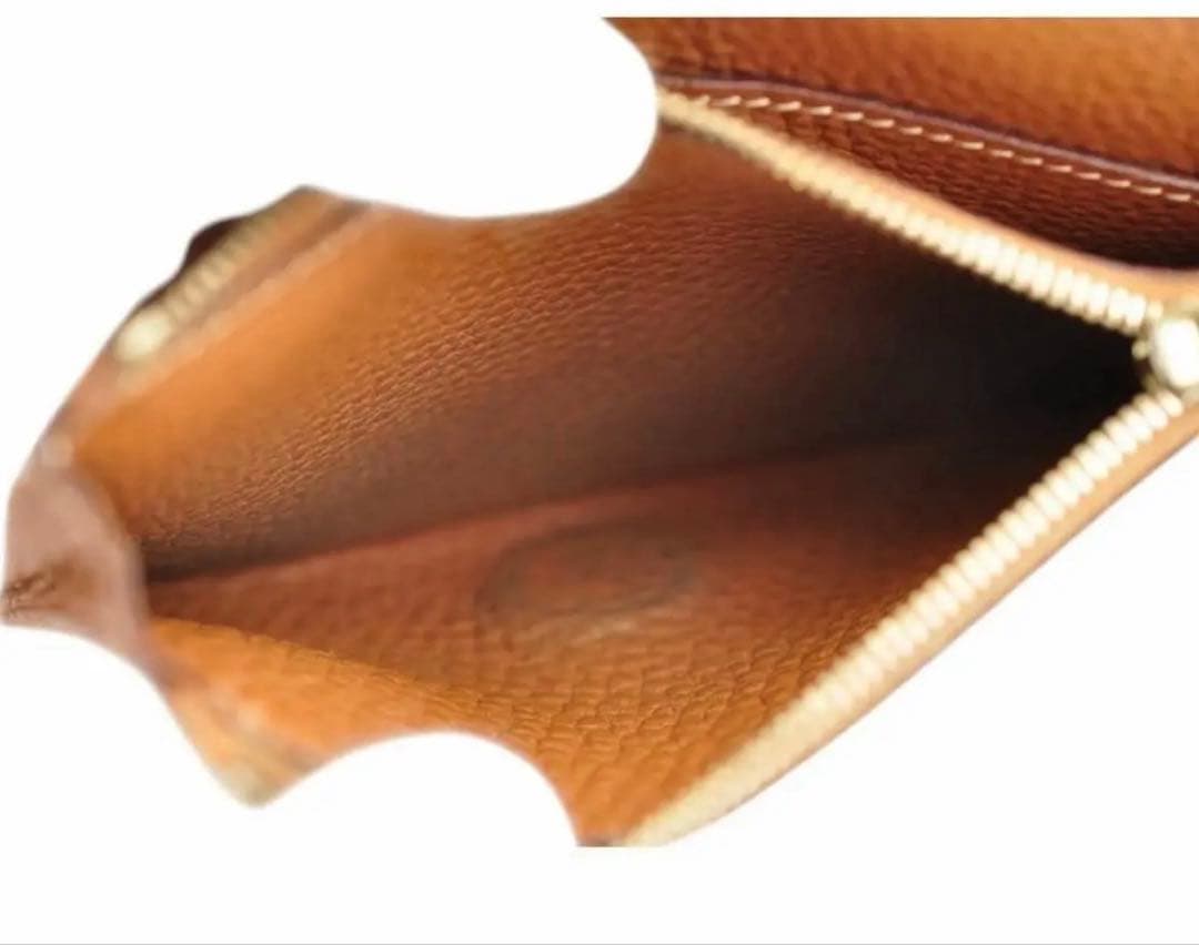 HERMES 美品 ドゴン コンパクト ゴールド 二つ折り財布 □I刻印