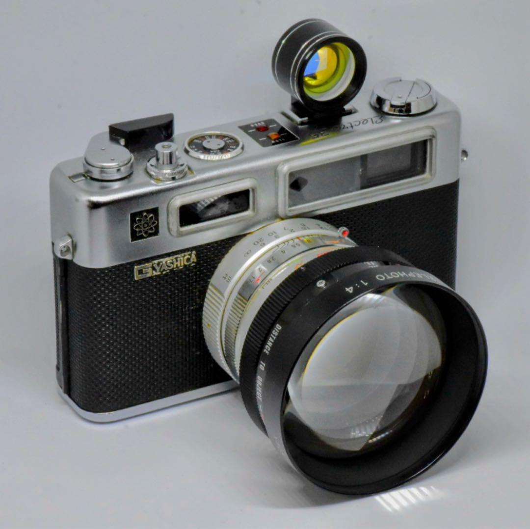 【EE動作確認済】ヤシカエレクトロ35G、コンバージョンレンズ&電池アダプター