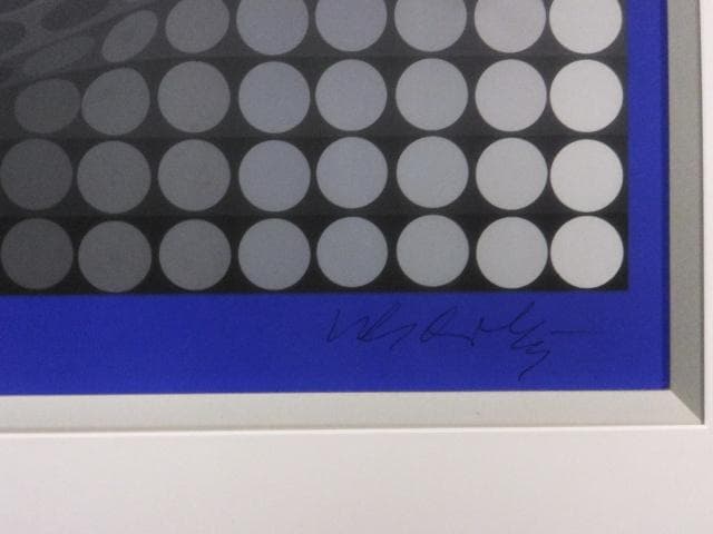 現代美術　ヴィクトル・ヴァザルリ　直筆サイン『SOL_UT』0317L