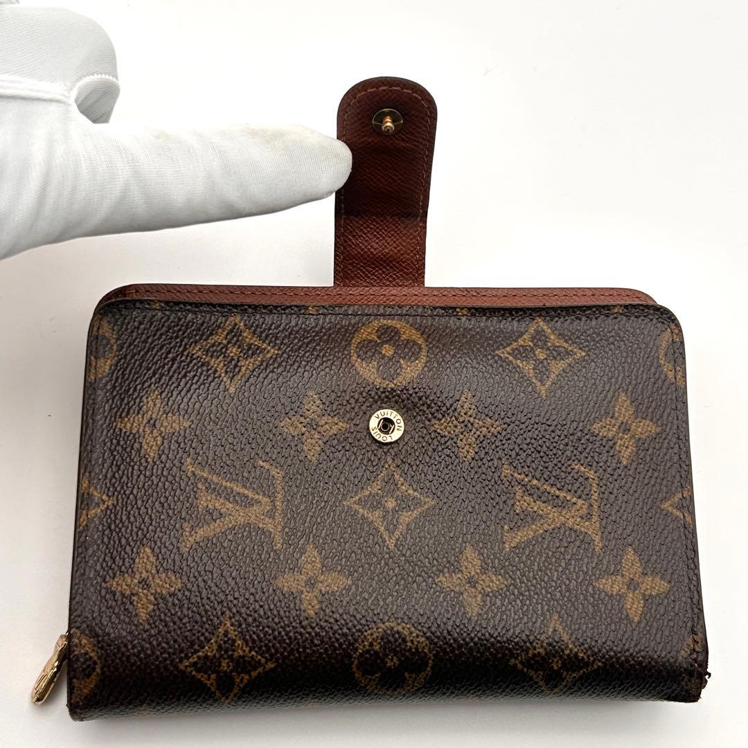 ルイヴィトン 二つ折り財布 ポルトパピエジップ ラウンドファスナー 良品