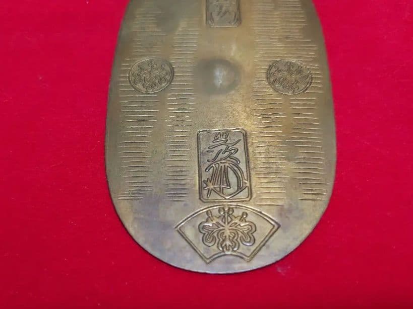 天保 五両判金 重さ30,45ｇ 比重値8,38SG 古銭 小判 大判
