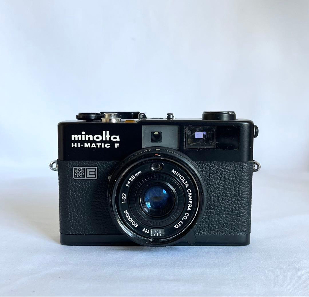 【完動品】MINOLTA HI-MATIC F ブラック フィルムカメラ