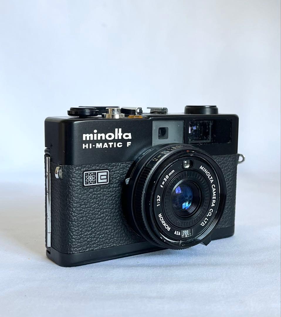 【完動品】MINOLTA HI-MATIC F ブラック フィルムカメラ