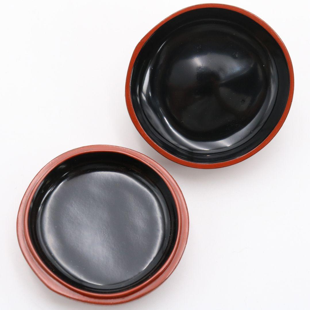 川岸充雅作 輪島塗乾漆 柿香合 茶道具 共箱共布　V701　NT7