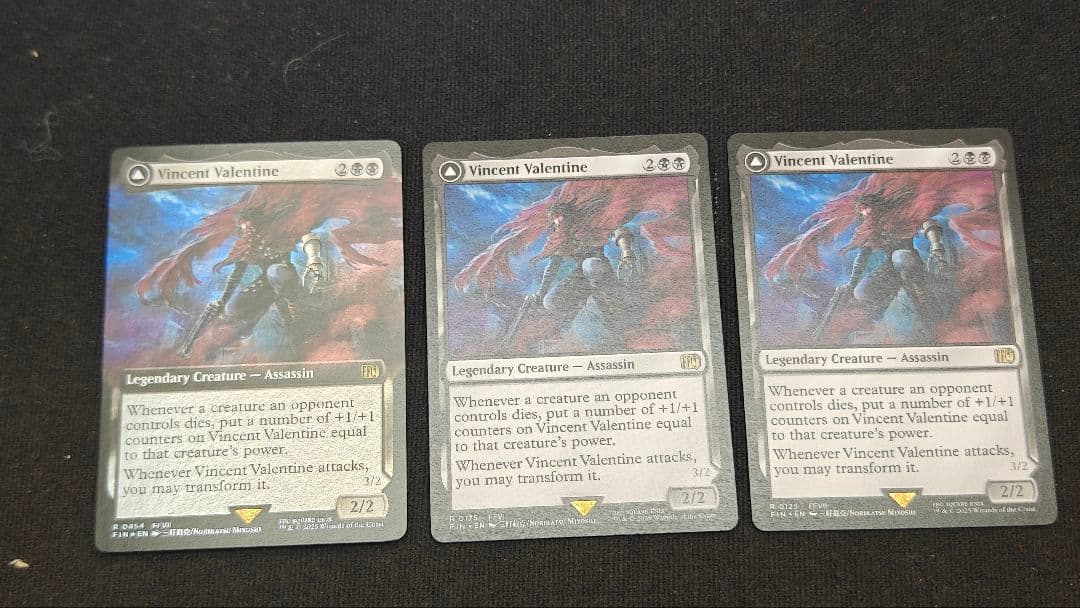 MTG FF ヴィンセント・ヴァレンタイン 拡張 FOIL 英語 3枚セット