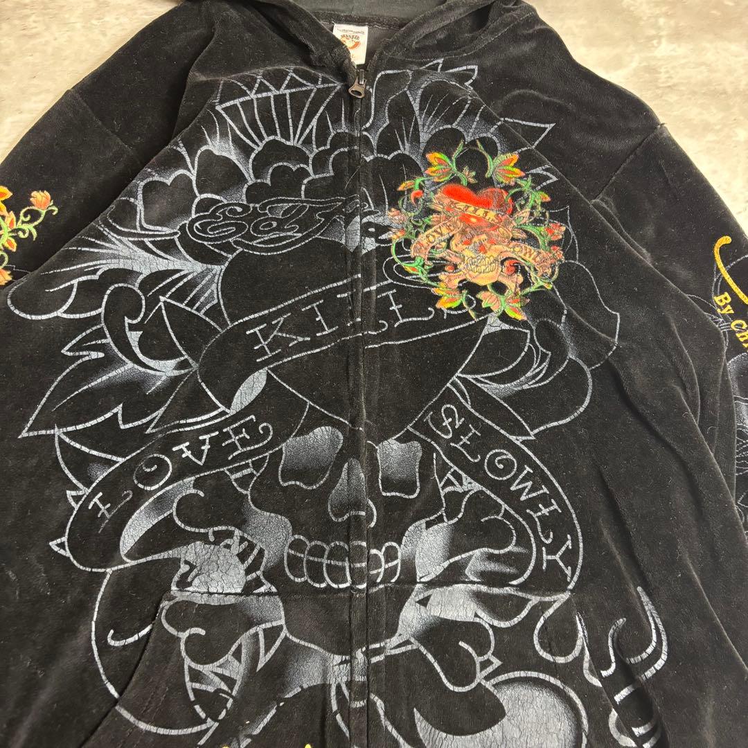 エドハーディー セットアップ ベロア XXL