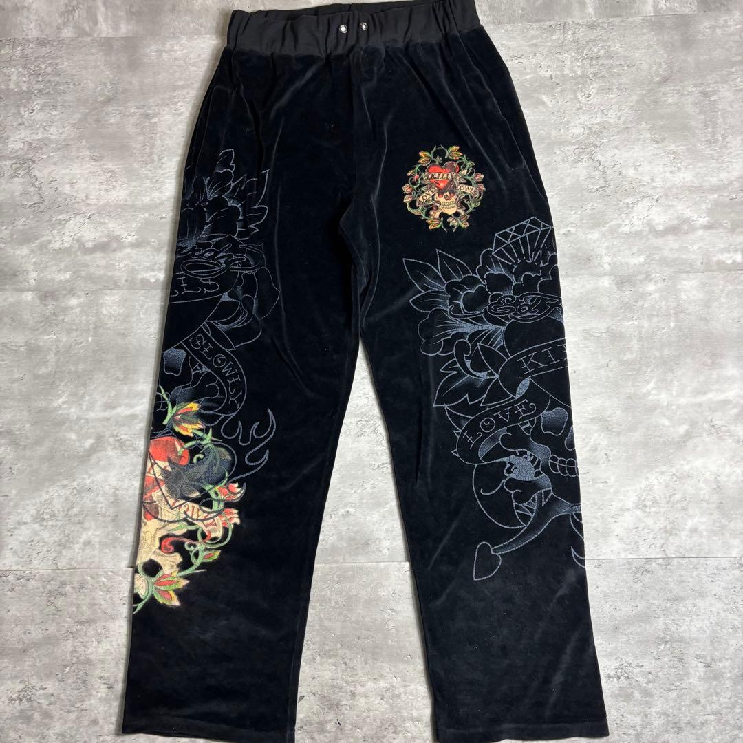 エドハーディー セットアップ ベロア XXL