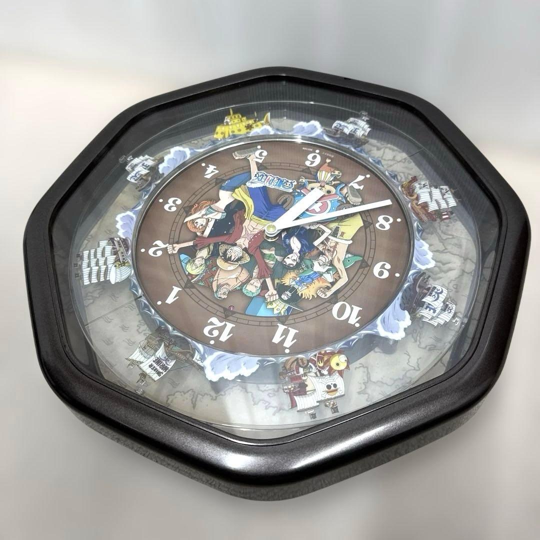 ワンピース 4MH880-M ONE PIECE からくり時計 壁掛け時計 中古