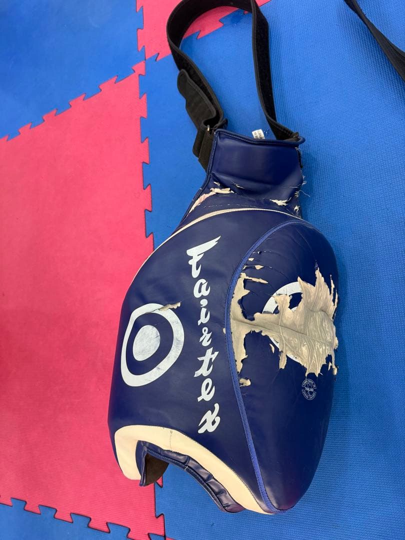 Fairtex ローキックパッド 青 ムエタイ キックボクシング 左右セット