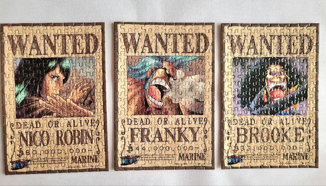 【廃盤】ONE PIECE　ミニパズル　完成品　12個