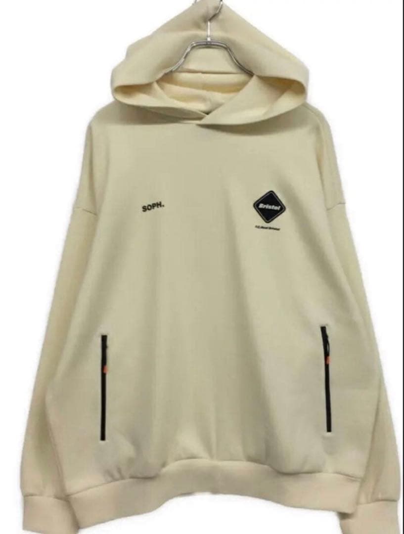クリーム色 フード付きパーカー　ブリストル