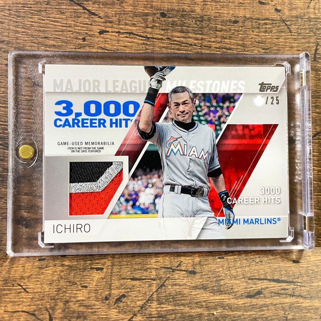 Topps イチロー 入手困難 世界25枚限定 3000本記念ジャージカード