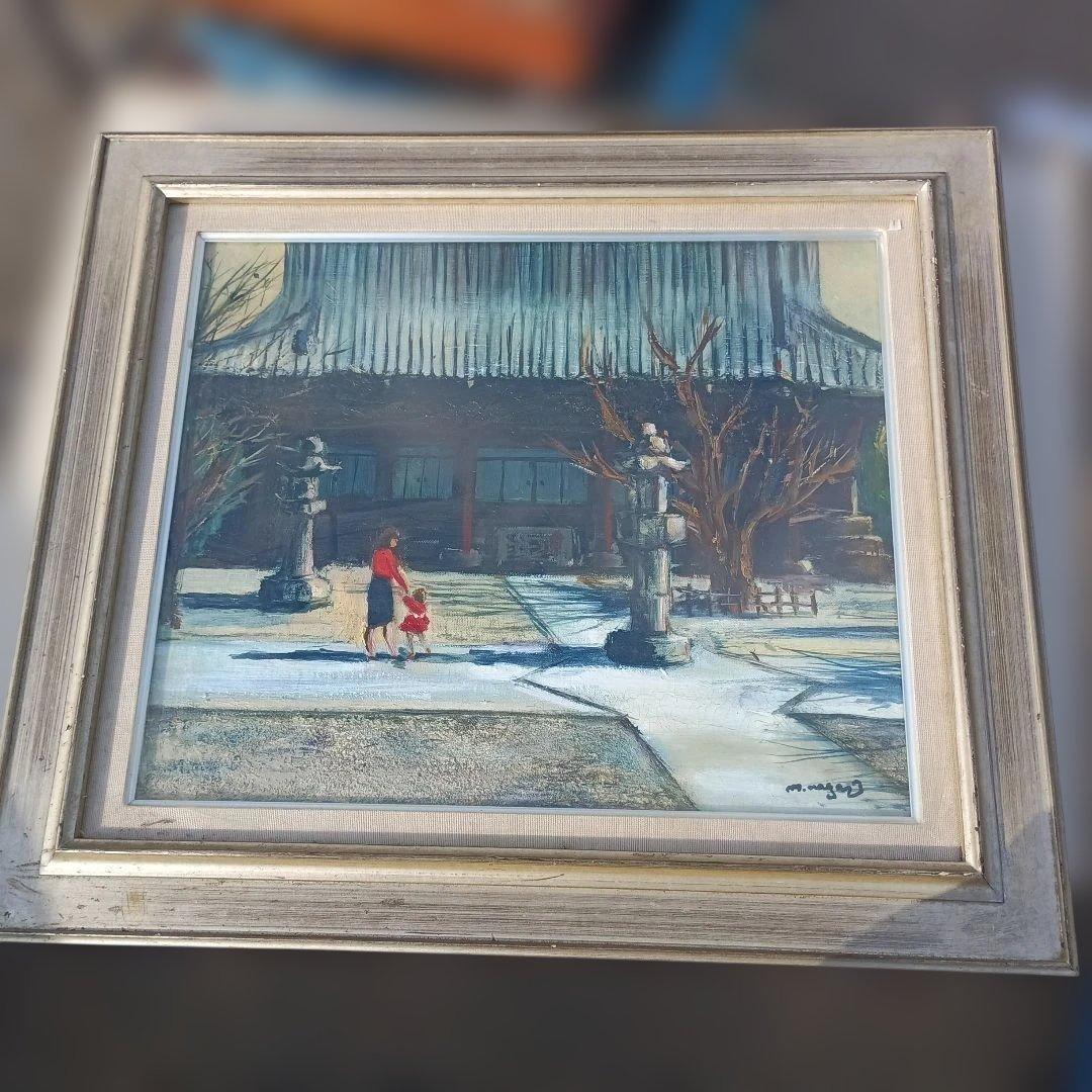 5193）長尾正明　油絵F8号「真如堂」