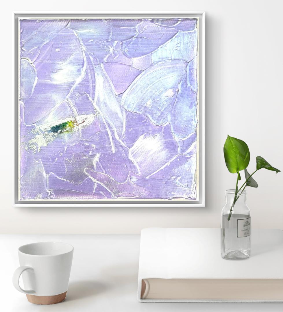 天界 / テクスチャーアート 18×18㎝ S0 原画1点のみ モダンアート