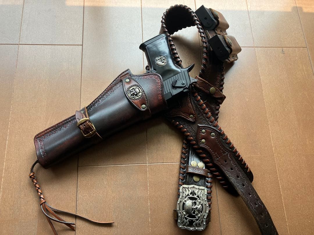 デザートイーグル10インチ+専用ガンベルト+フリーダムアートメタルグリップ