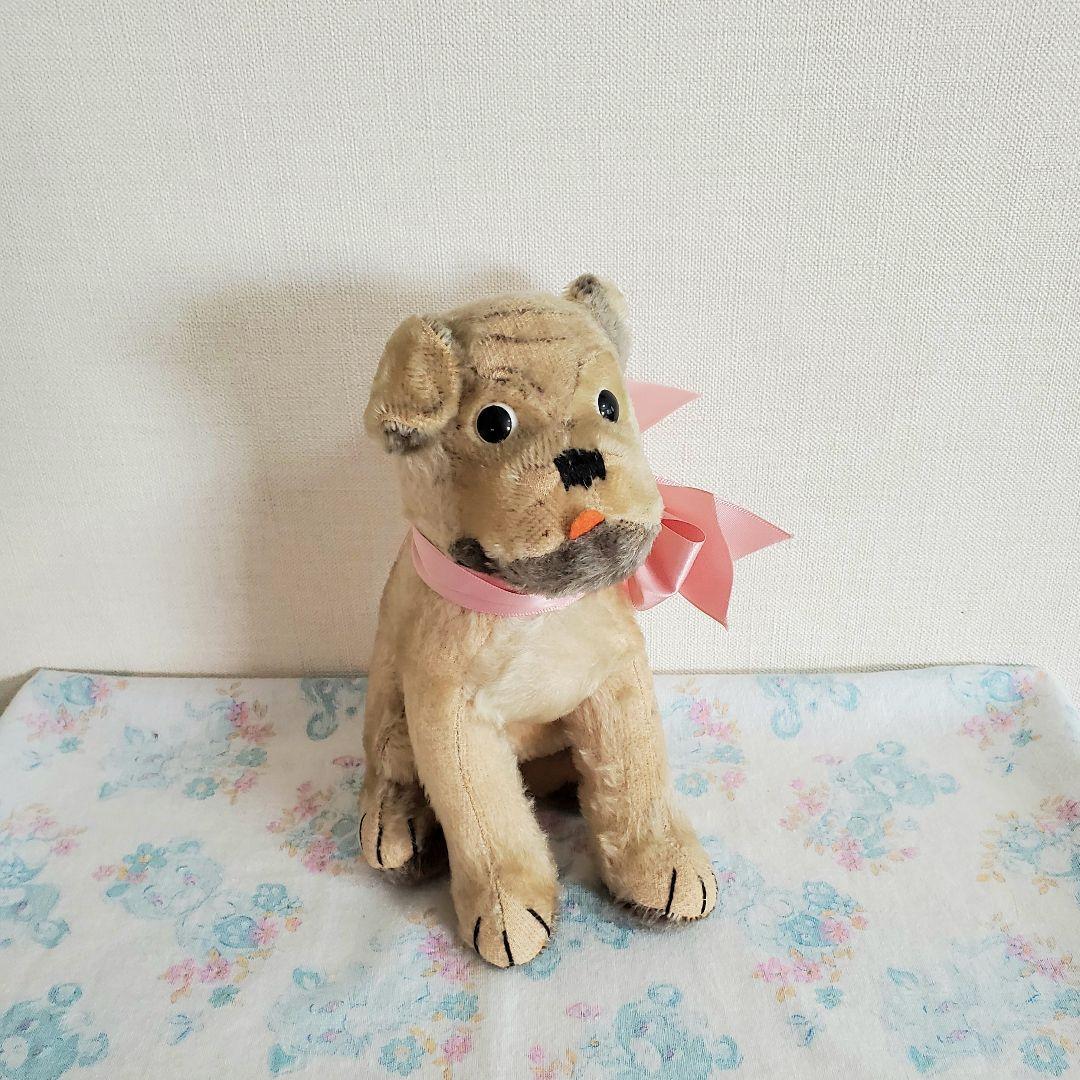 アンティークヴィンテージ　パグ　ぬいぐるみ