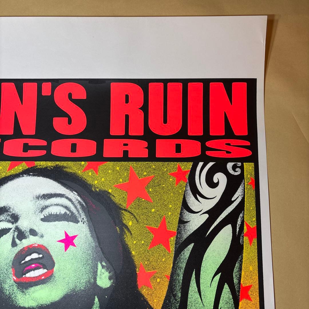 KOZIK MAN'S RUIN RECORDS シルクスクリーンポスター