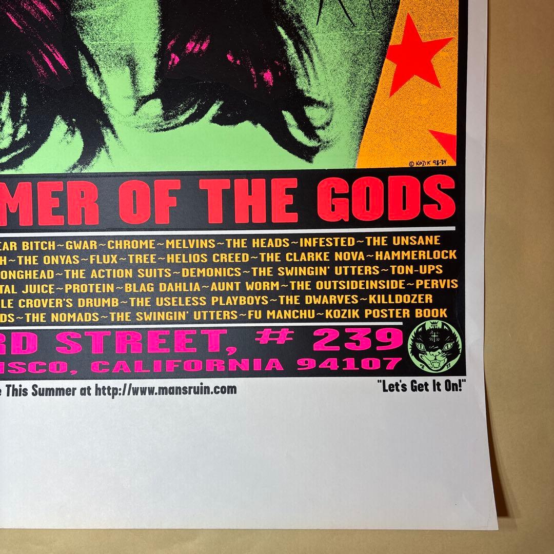 KOZIK MAN'S RUIN RECORDS シルクスクリーンポスター