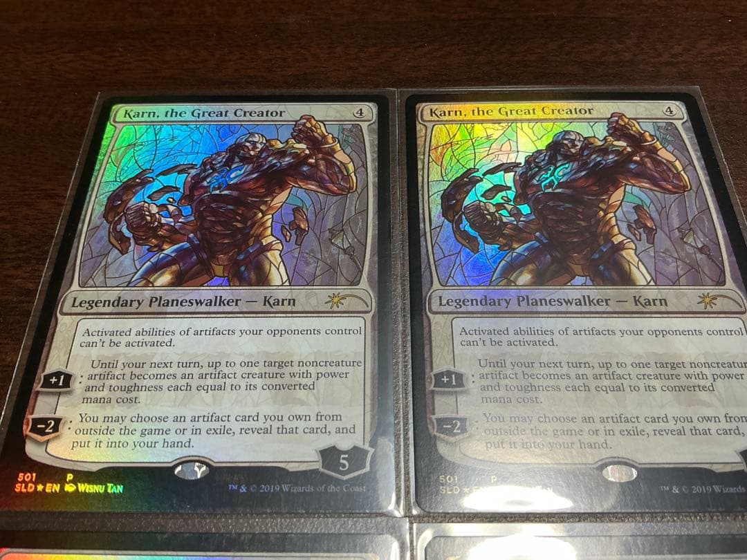 MTG foil 4枚セット 大いなる創造者、カーン 英語 ステンドグラス