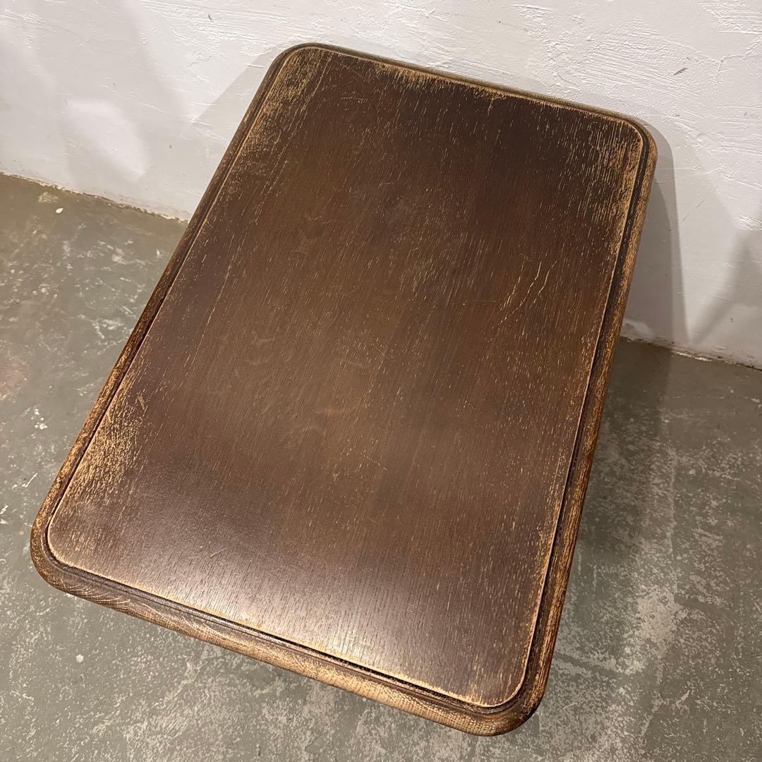 ヴィンテージ　木製サイドテーブル　引き出し付き