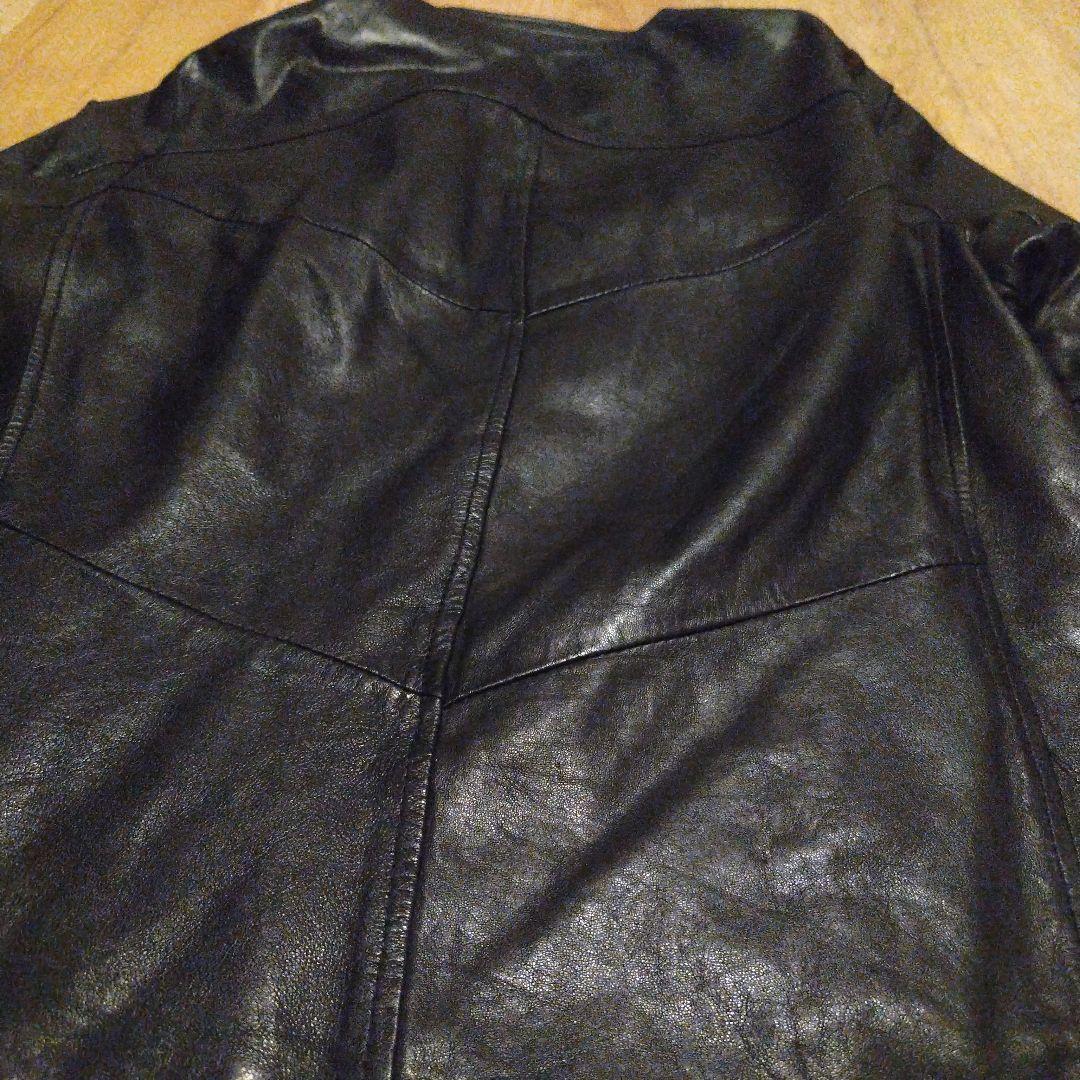 ピーター　giorgio brat　ラムスキン　ダブルジップレザージャケ