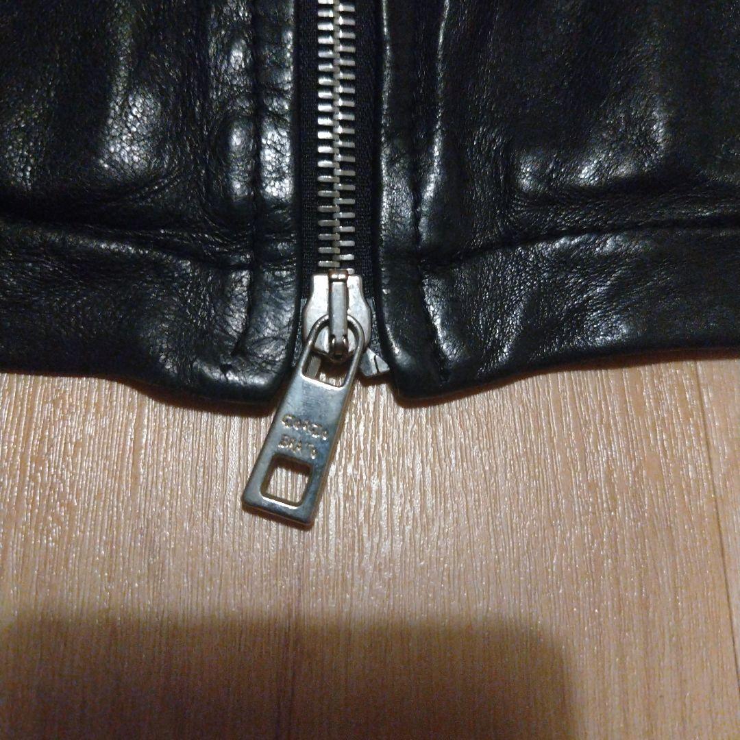 ピーター　giorgio brat　ラムスキン　ダブルジップレザージャケ