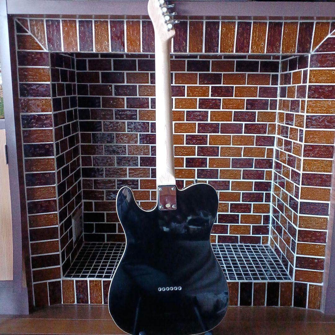 【バッカス】　ブラック ソリッドボディ エレキギター　ソフトケース他付属品