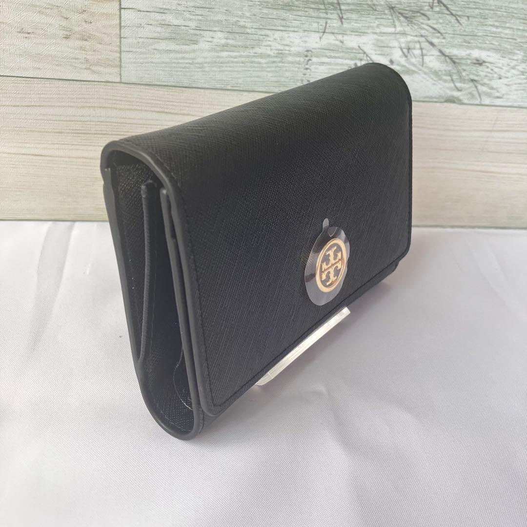 【値下交渉○】Tory Burch ブラック二つ折り財布 箱付き