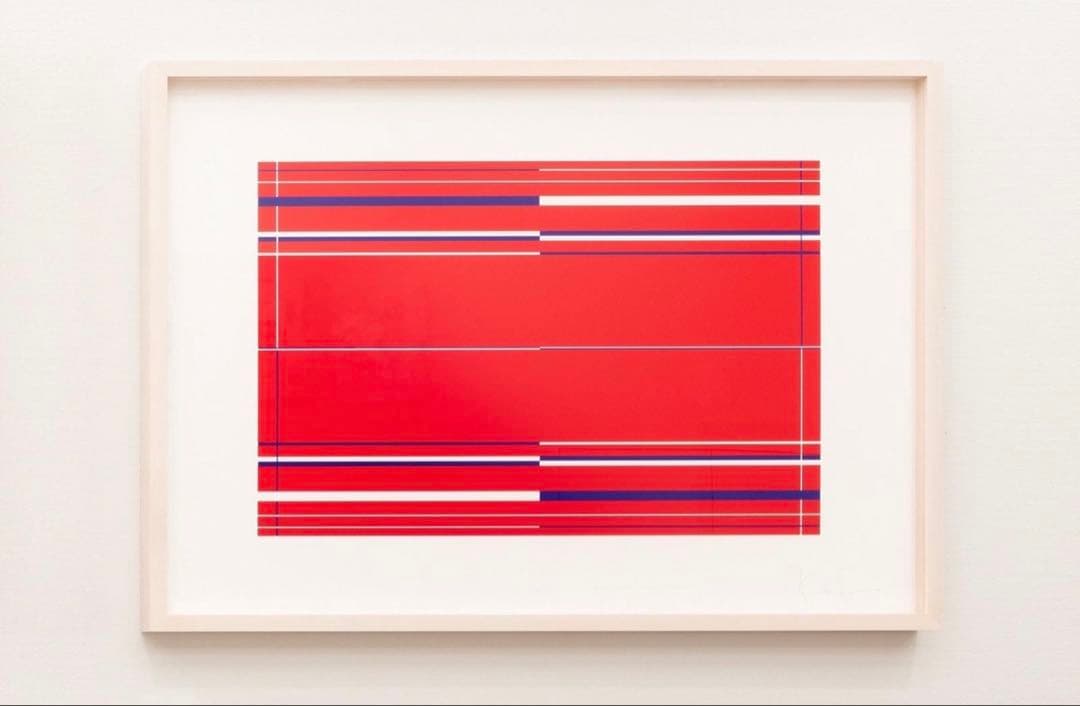 佐藤可士和「B1ポスター LINES#1#2#3」シルクスクリーン 3枚額なし