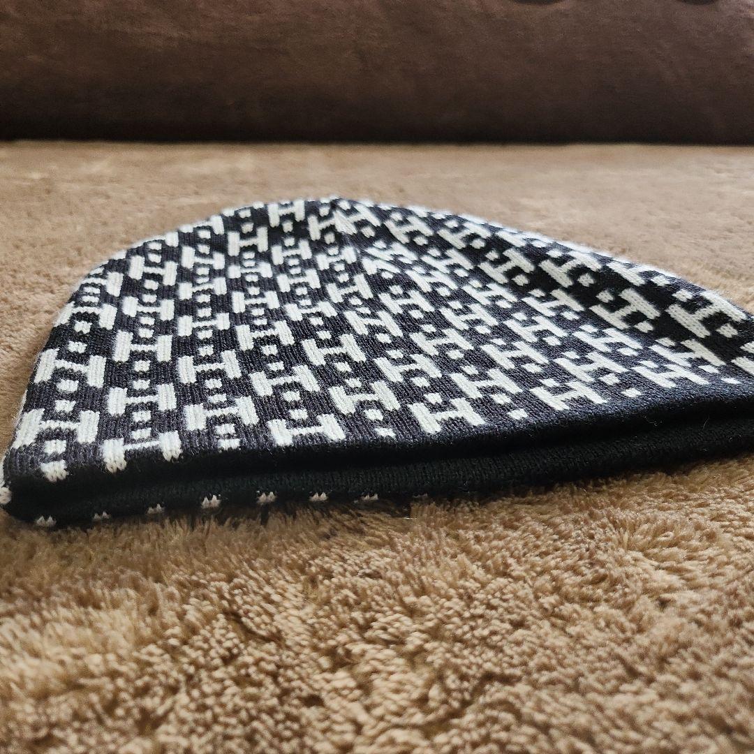 HERMES 幾何学模様 ニット帽　男女兼用　試し着用のみ