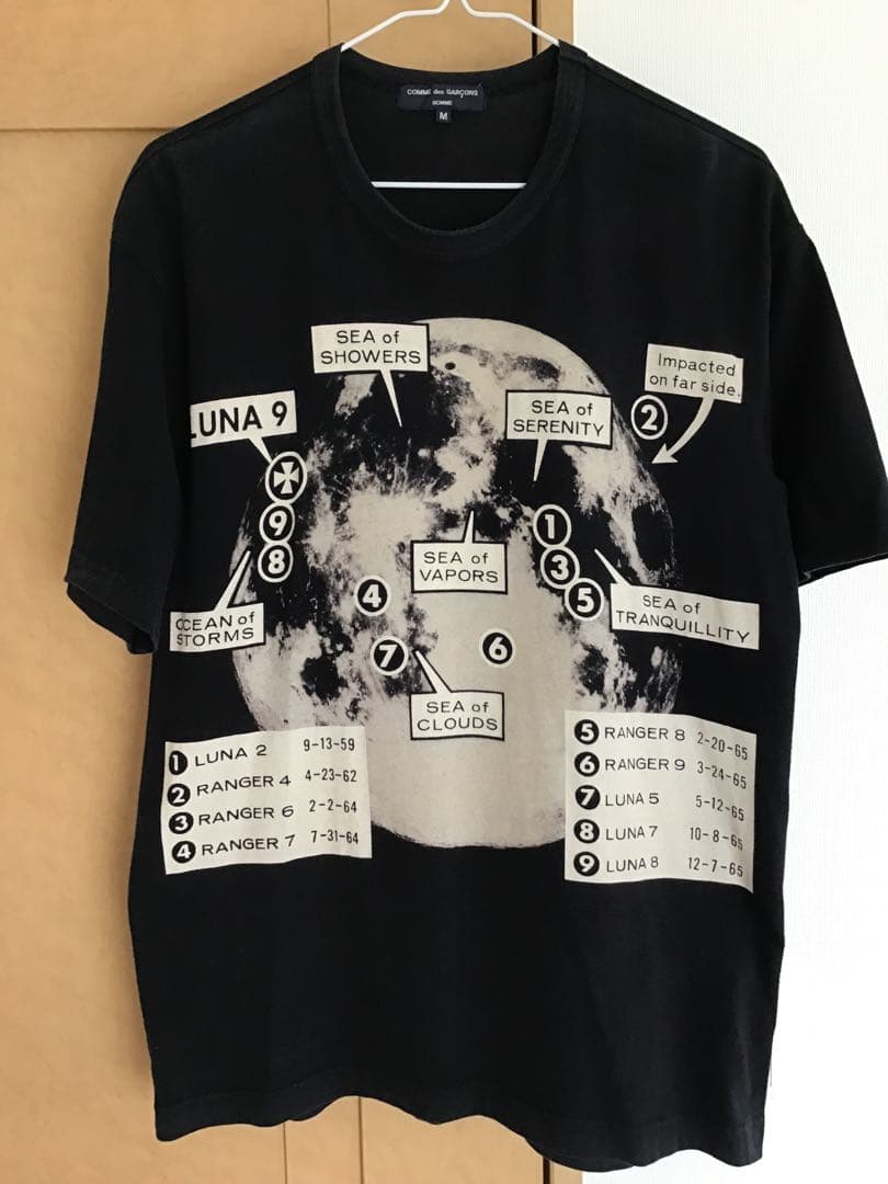 COMME des GARÇONS HOMME 月面探査Tシャツ