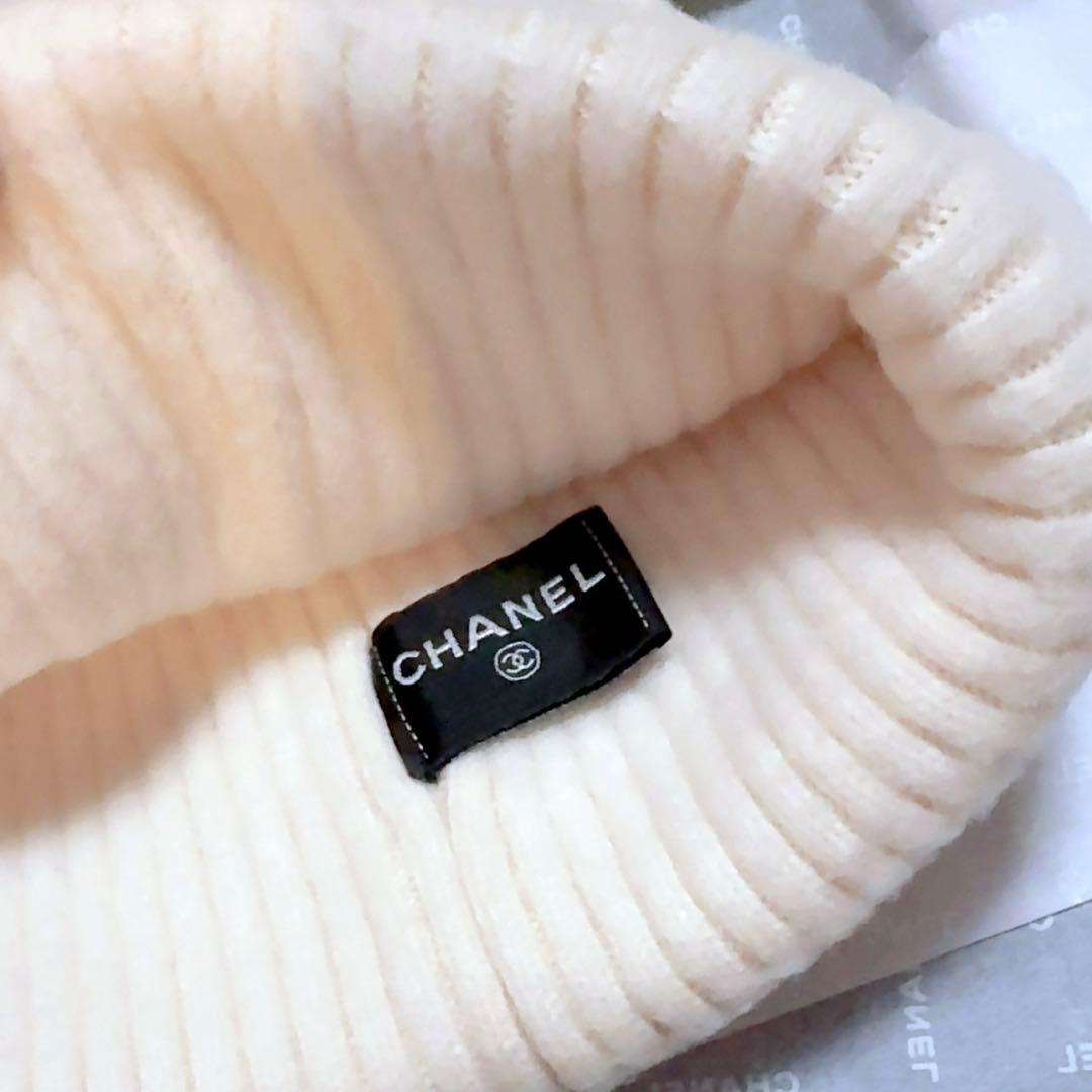 CHANEL 22B スパンコール カシミヤニット帽 ビーニー