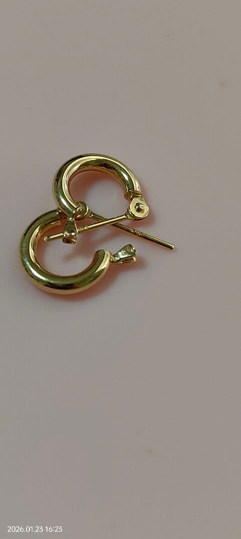 k18フープピアス 2x10mm