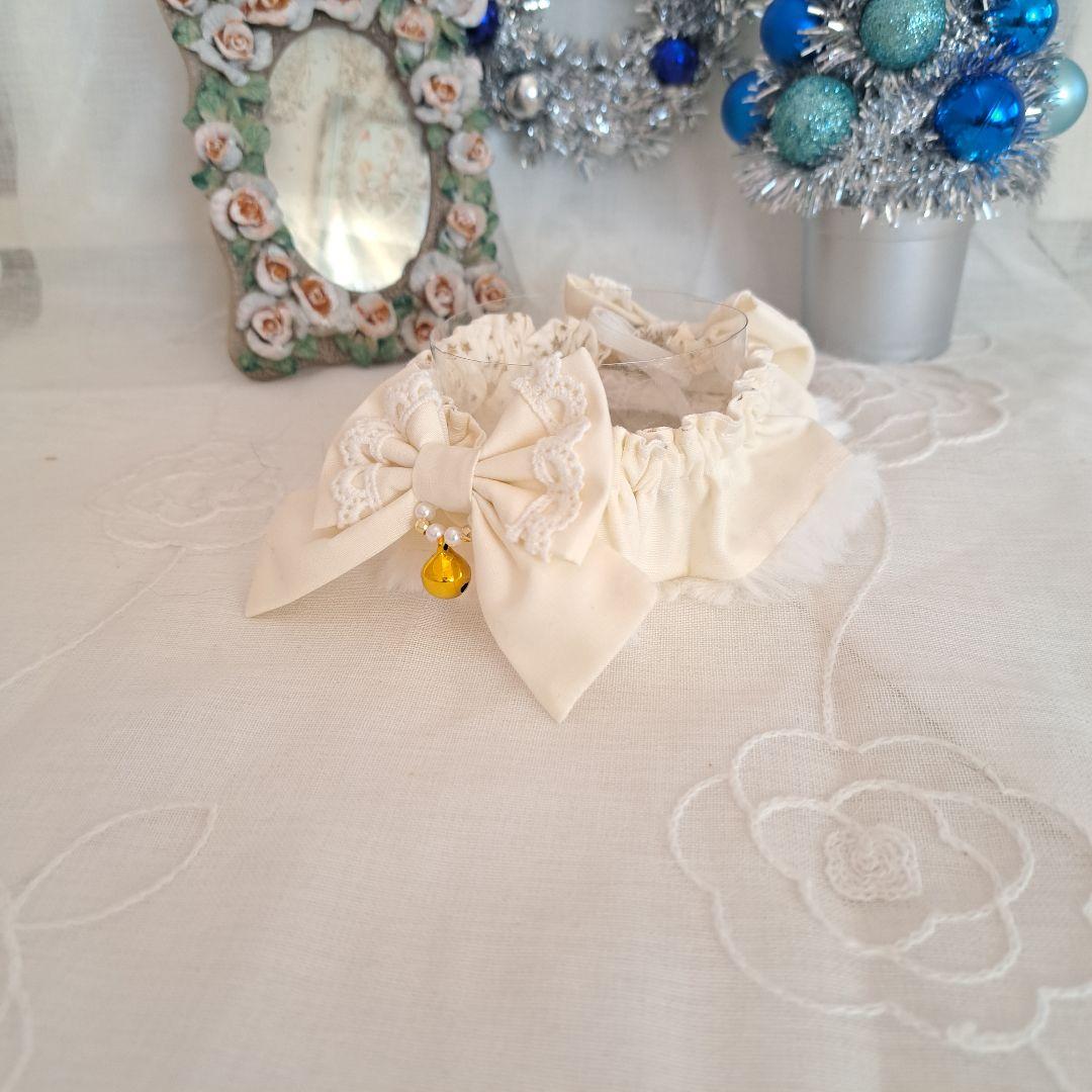 短毛シュシュ、スノーフレークキラキラ星わんちゃん猫ちゃん用