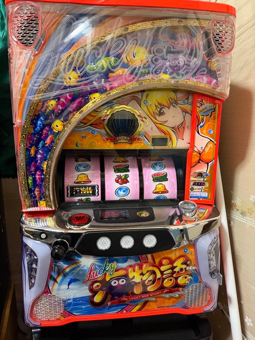 引き取り限定　Lucky 海物語 スロット実機　不要機付き